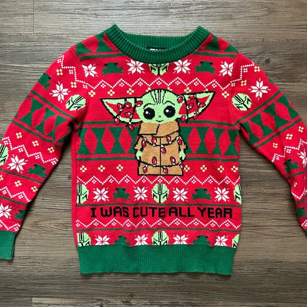 Star Wars Red and Green holiday Sweater